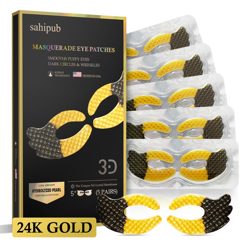 Castor Oil & Collagen Full-Coverage Eye Mask – Targets Under-Eye Bags, Fine Lines, and Dark Circles