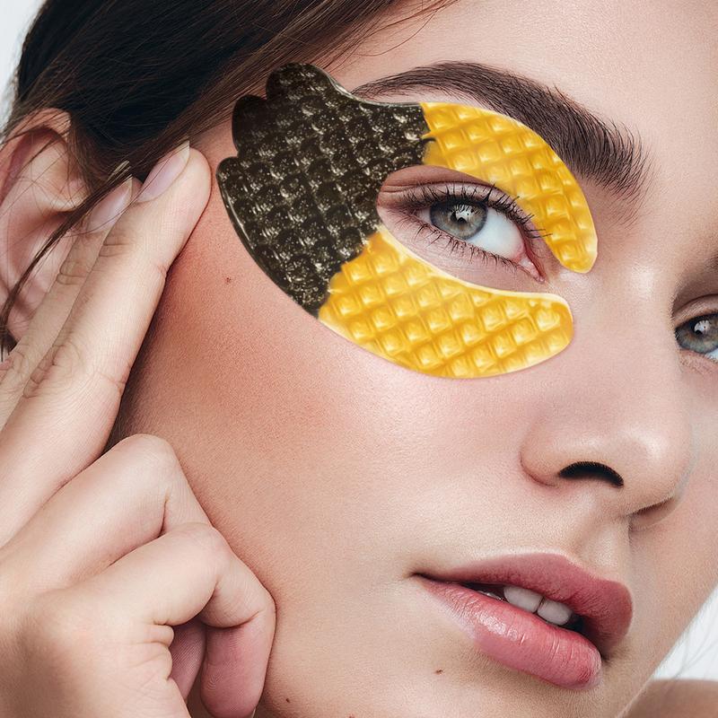 Castor Oil & Collagen Full-Coverage Eye Mask – Targets Under-Eye Bags, Fine Lines, and Dark Circles
