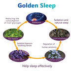 【Recommended by American Nutritionists】Golden Sleep Tablets - Contains Melatonin, L-Theanine, and 5-HTP to Promote Scientific Sleep, Reduce Stress, and Maintain a Healthy Lifestyle