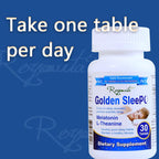 【Recommended by American Nutritionists】Golden Sleep Tablets - Contains Melatonin, L-Theanine, and 5-HTP to Promote Scientific Sleep, Reduce Stress, and Maintain a Healthy Lifestyle