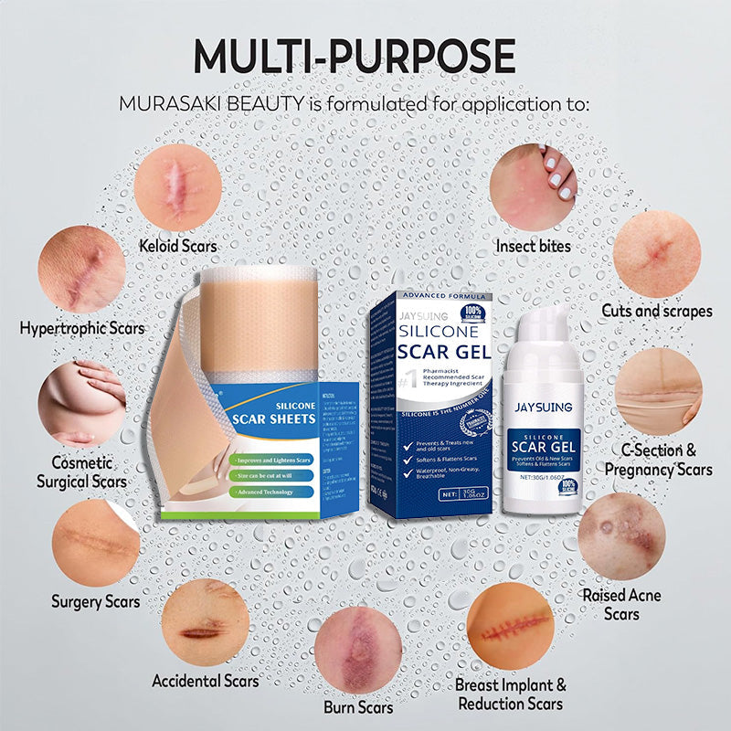 Scar Solution Set – Scar Cream Gel + Silicone Scar Tape