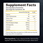 4 IN 1 Pure Himalaya Shilajit Gummies，with Ashwagandha、Turmeric、Choline&other herbs